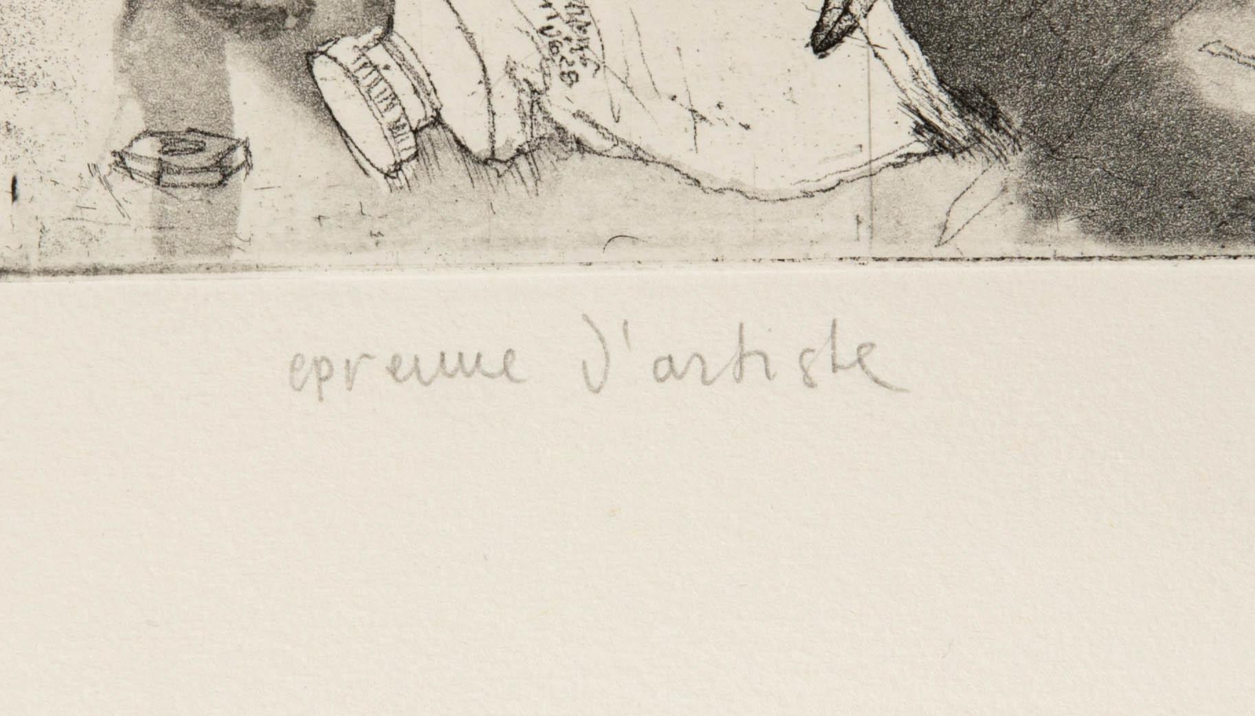 PG Thelander, Woman with Hedgehog.