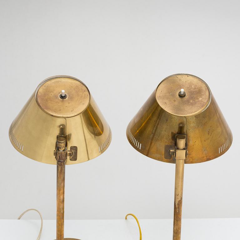 Paavo Tynell, two mid-20th century '9227' table lamps for Taito and Idman.