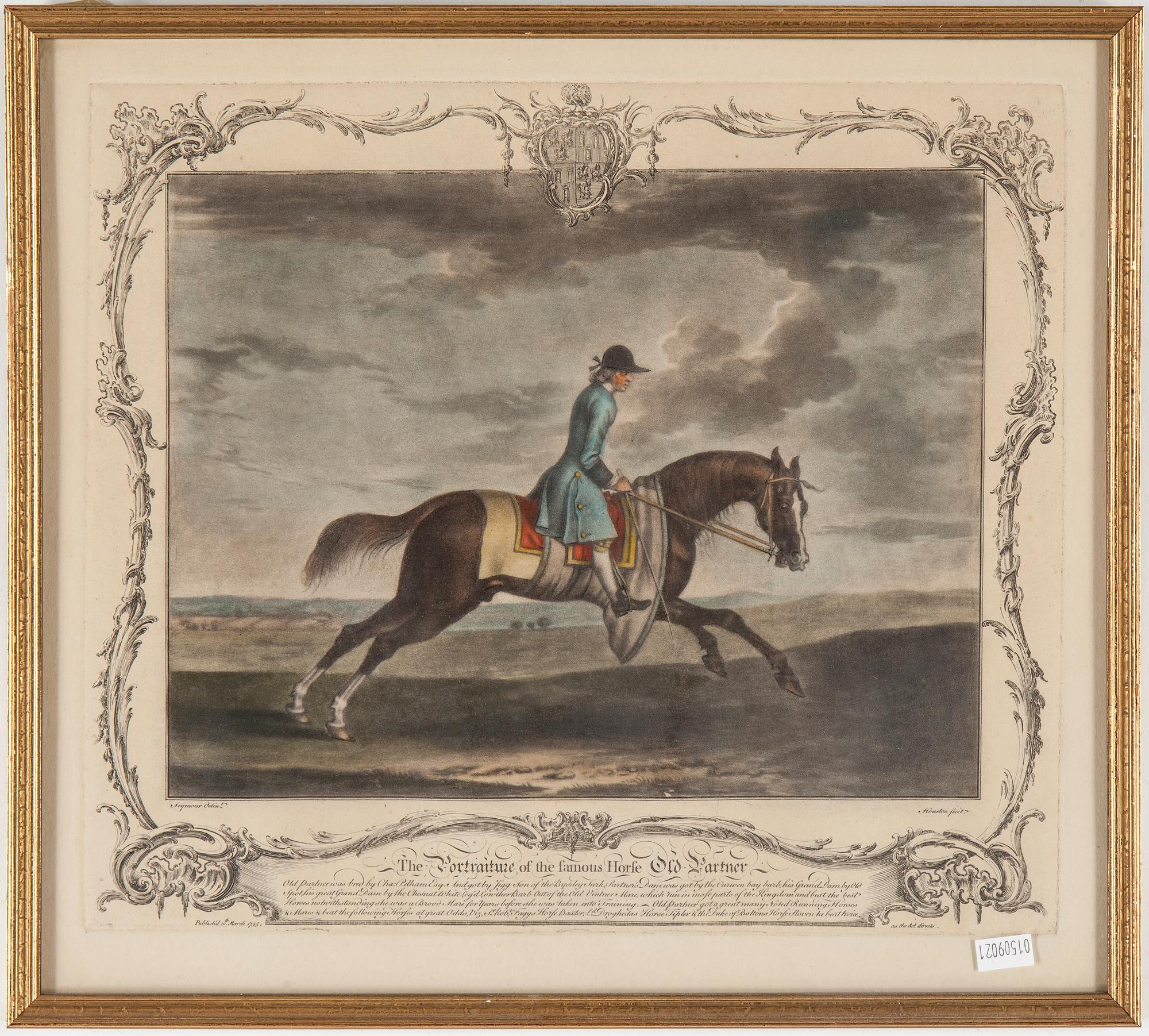 KOPPARSTICK, 6 st, märkta S Spencer delin och R Houston fecit. Omkring 1800.