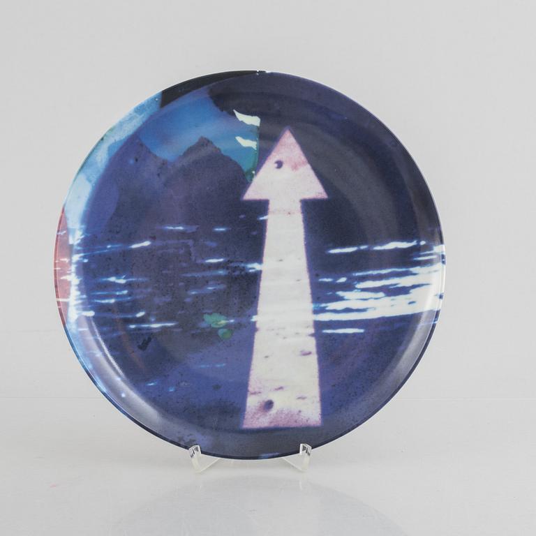 Robert Rauschenberg, tallrikar, 5 st, exclusive edition för Guggenheim Museum, USA, 1997.