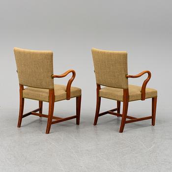 A pair of armchairs.