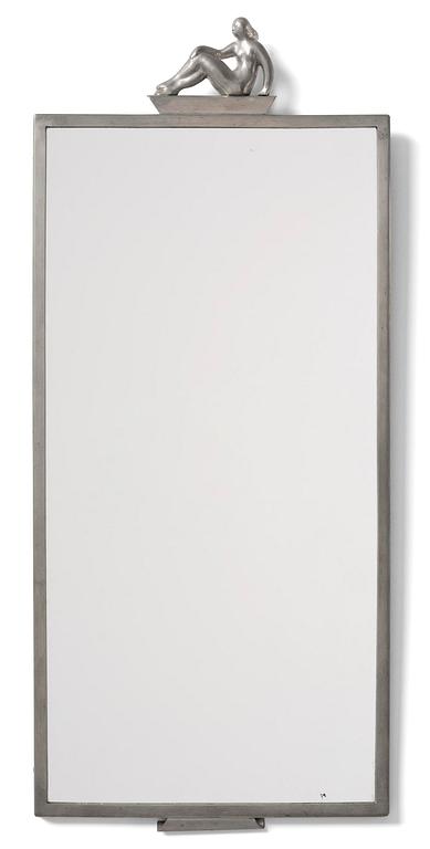 Firma Svenskt Tenn, spegel, tenn, modell "A 427", Stockholm, 1927.