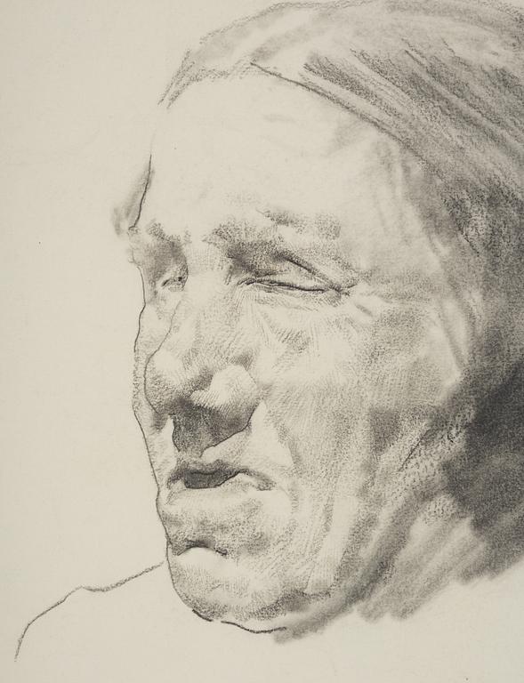 Erich Wolfsfeld, Porträtt av äldre kvinna.