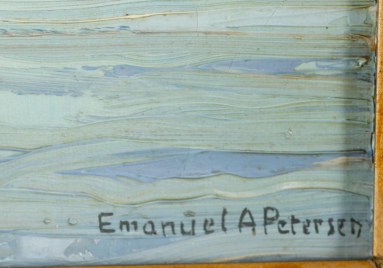 EMANUEL AAGE PETERSEN, olja på duk, signerad.