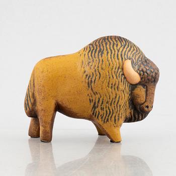 Lisa Larson, figurines, a set of four stoneware figurines including 'Lejon mini' from the series 'Afrika', Gustavsberg.