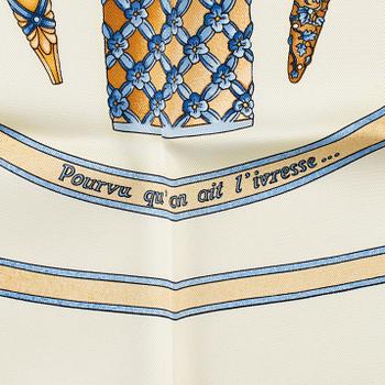 Hermès, scarf, "Qu'importe le flacon".