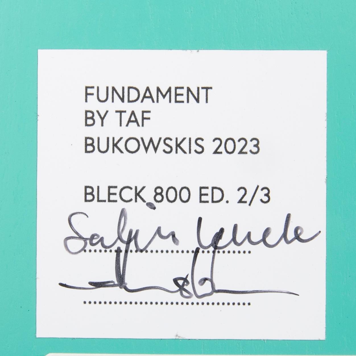 TAF, Gabriella Lenke & Mattias Ståhlbom, "Bleck 800", piedestal, ed. 2/3,.