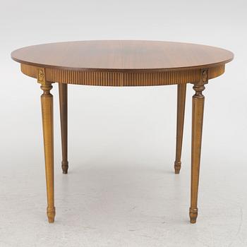 Dining table, Gustavian style, second half of the 20th century.