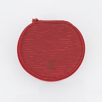 Louis Vuitton, a red epi leather 'Ecrin Bijoux Jewelry case', 2003.