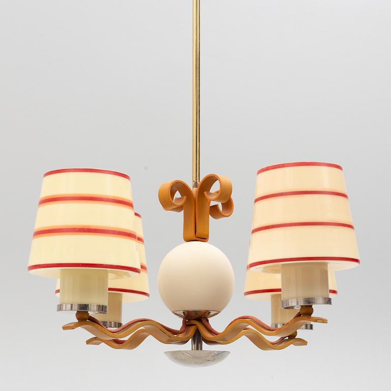 Harald Notini, a ceiling lamp, model "10894", Arvid Böhlmarks Lamp Factory, 1930s-40s.