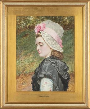 Charles Sillem Lidderdale, Young Woman with a Bonnet.