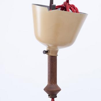Poul Henningsen, a copper ceiling lamp "PH Tallerken", Louis Poulsen Denmark, second half of the 20th century.