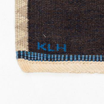 Ingrid Dessau, a carpet, ”Blå Rutor”, flat weave, ca 269 x 175 cm, signed KLH ID.