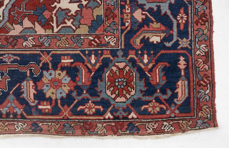 An Antique north west persian carpet, c. 325 x 313 cm.