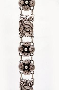 Georg Jensen, bracelet sterling silver, desihn no 26, approx 17x 2 cm.