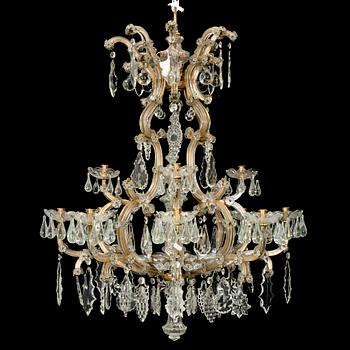 A 12-light chandelier, Maria Theresia-style, 20th century.