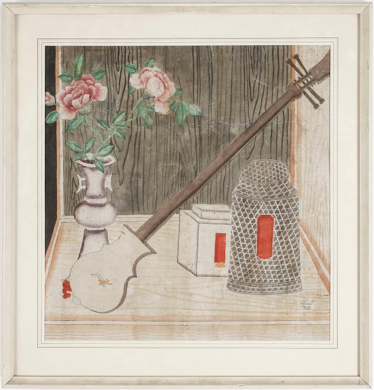 OKÄND KONSTNÄR, akvarell på papper, Kina, troligen 1800-tal.