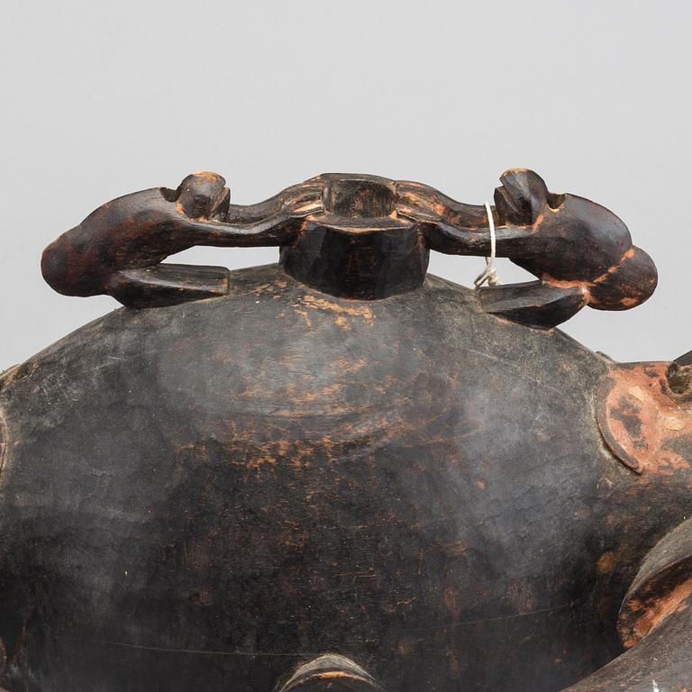SENUFO, Kponiugo Firespitter double helmet, Ivory Coast.