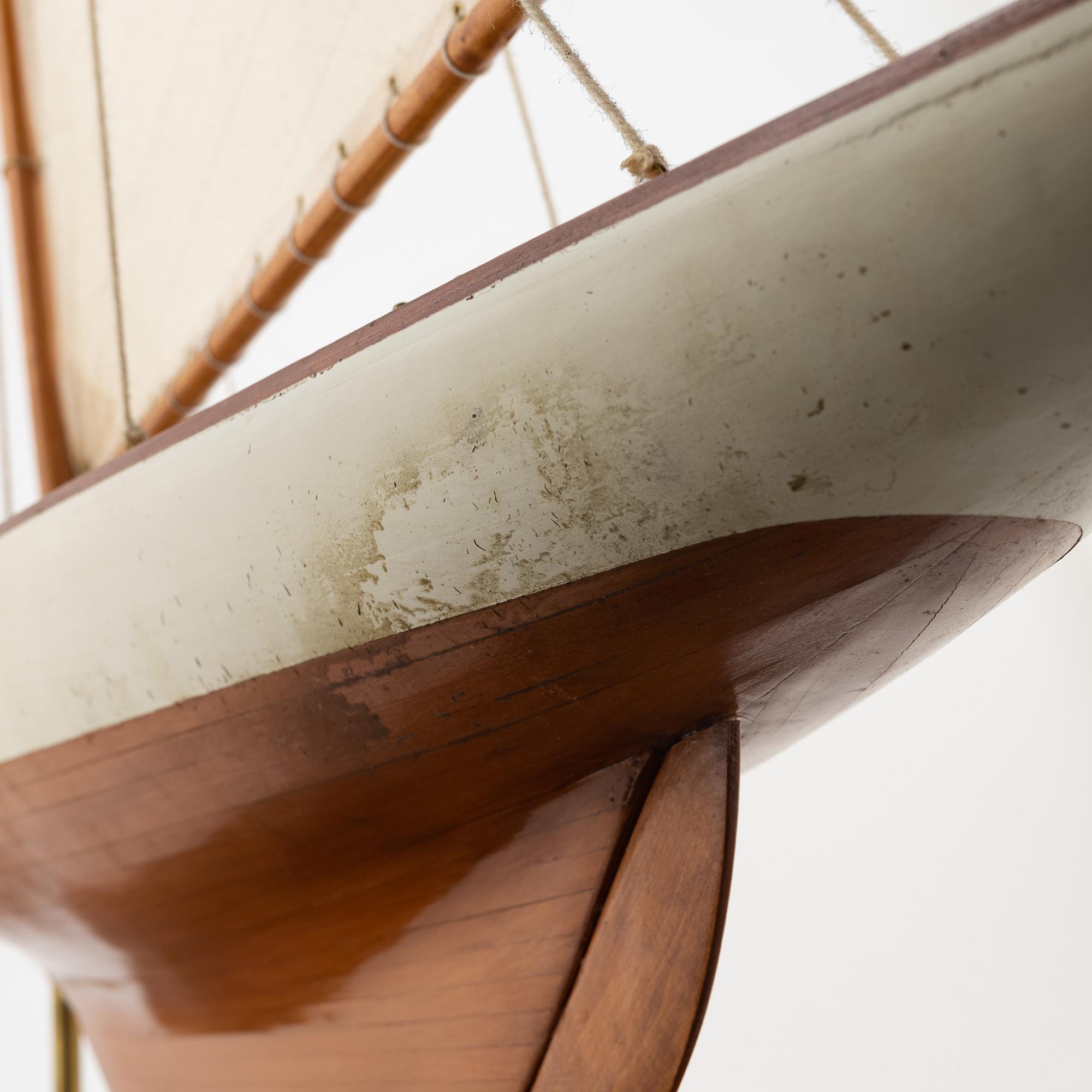 A decorative sailing boat. 20th Century.
