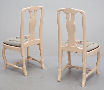 STOLAR, ett par, rokoko, 1700-tal.