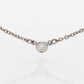 Tiffany & Co, Elsa Peretti, kaulakoru, "Diamonds by the Yard", platinaa ja timantti noin 0.05 ct.