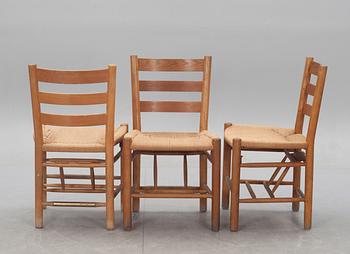 STOLAR, 6 st, sk kyrkstolar, Sorö Stolefabrik, Danmark.