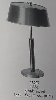 Harald Notini, bordslampa, modell "15205", Arvid Böhlmarks Lampfabrik 1930-tal.