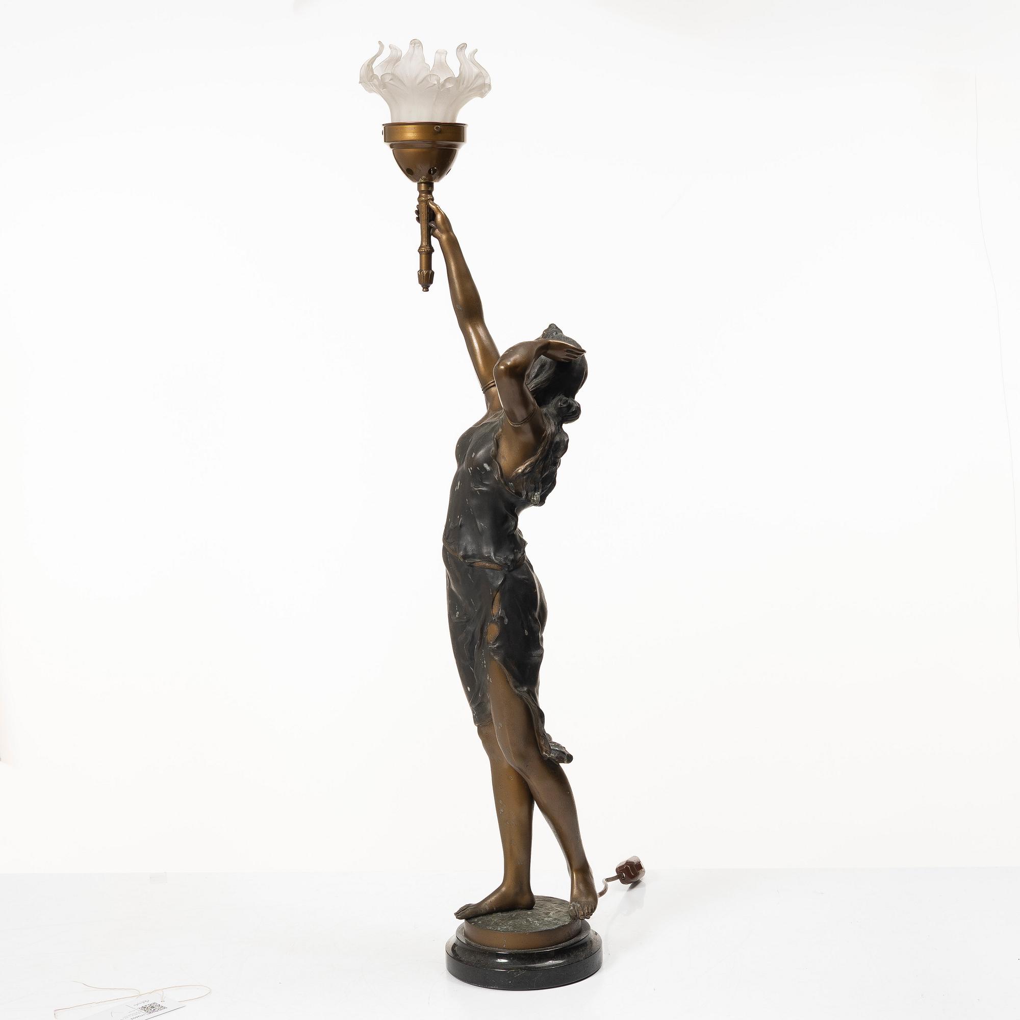 Table lamp, early 20th century.