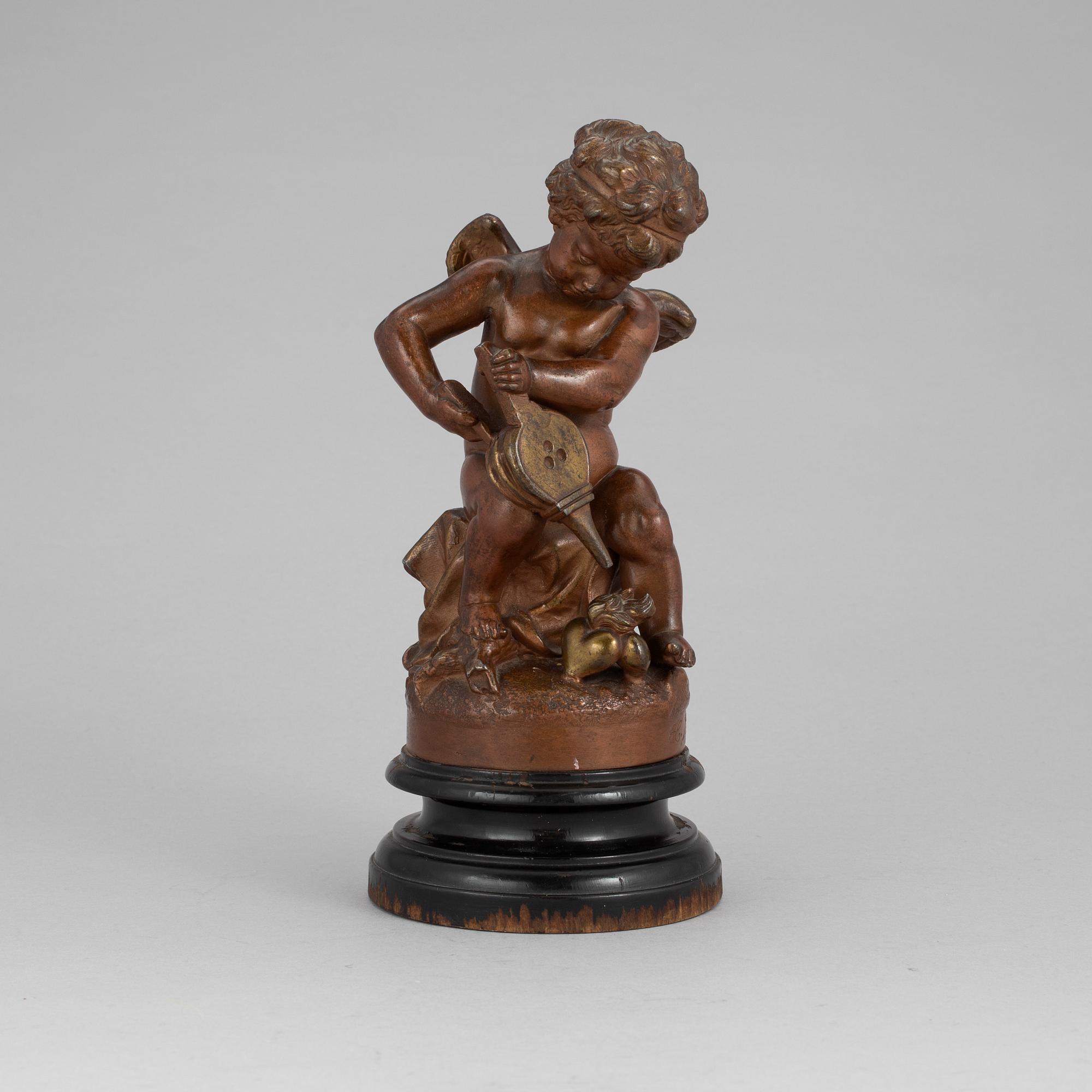 A Heinrich Schwabe signed metall figure, circa 1900.