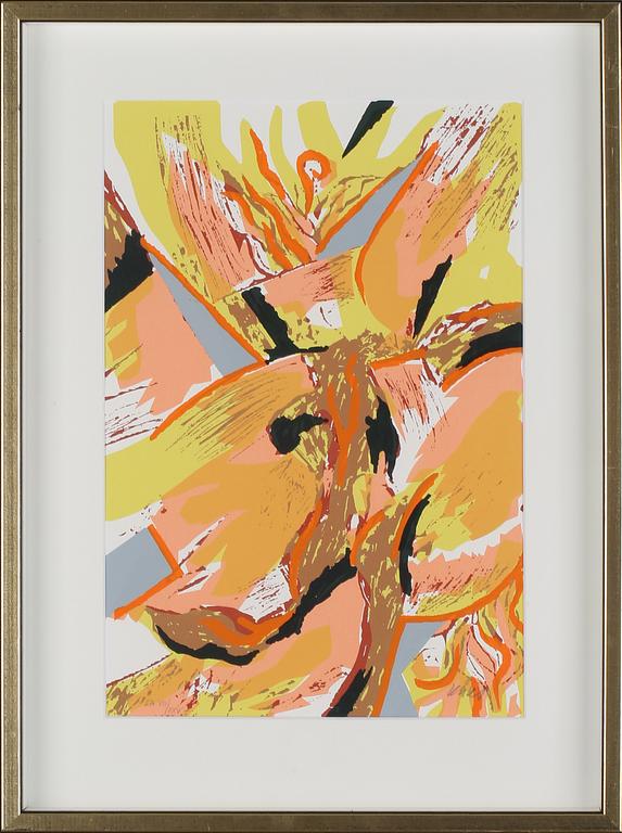 OLLE KÅKS, 2 st, färglitografier, signerade och EA VII/XXV.