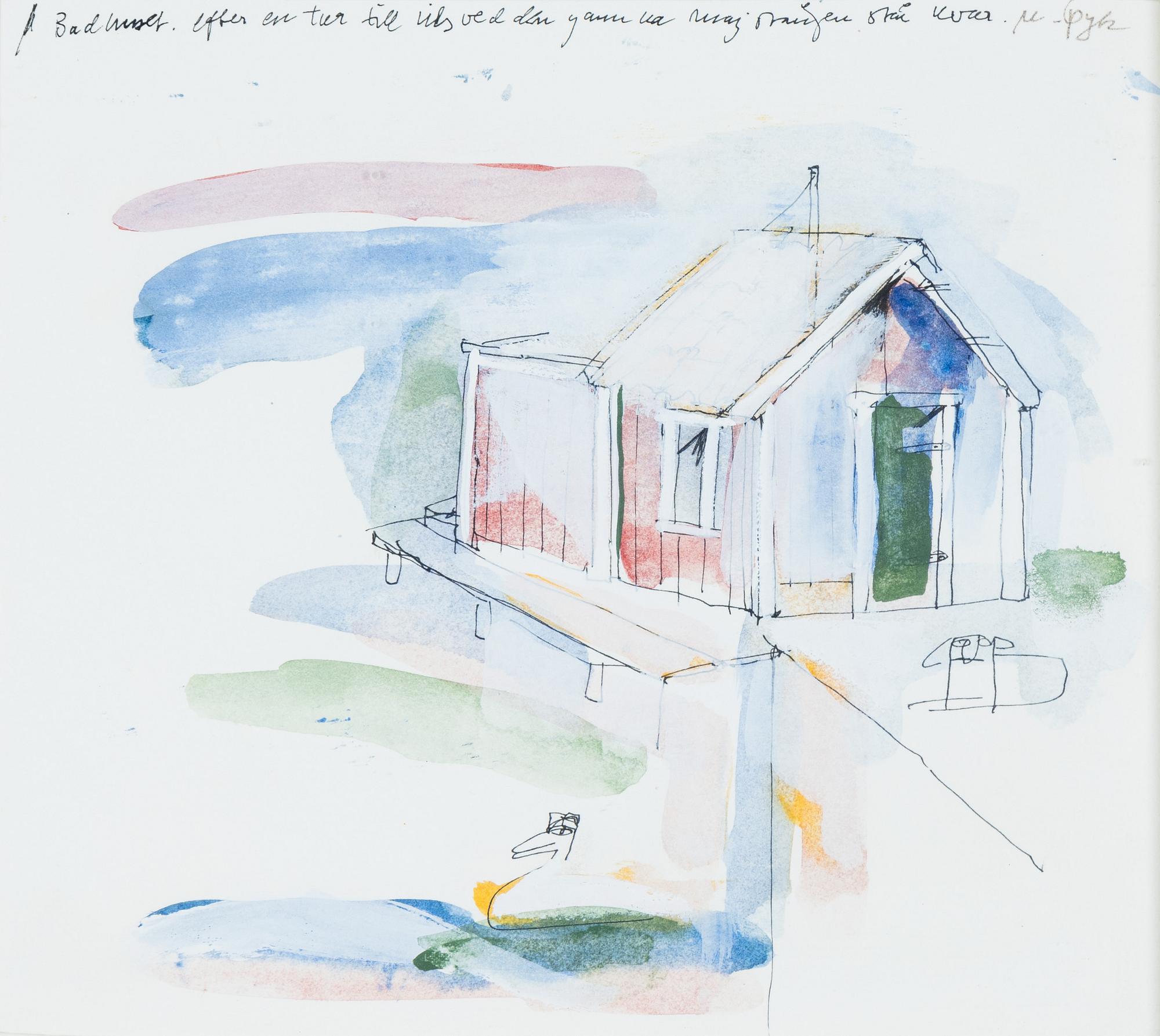 Madeleine Pyk, blandteknik, signerad.