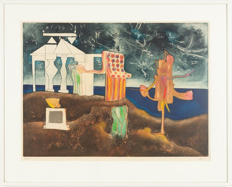 Roberto Matta, From: "L'arc, obscure des heures",