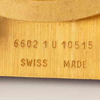 Cartier, Table clock/alarm clock, 75 x 87 mm.