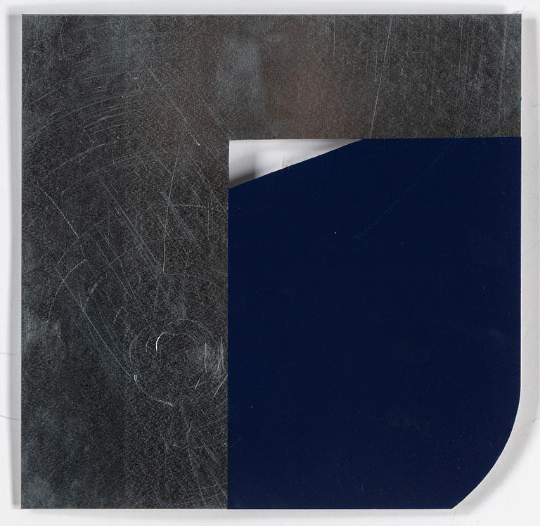 GUNNAR ÅNGER, painted wood and zinc plate, 4, one signed and dated 95 verso.