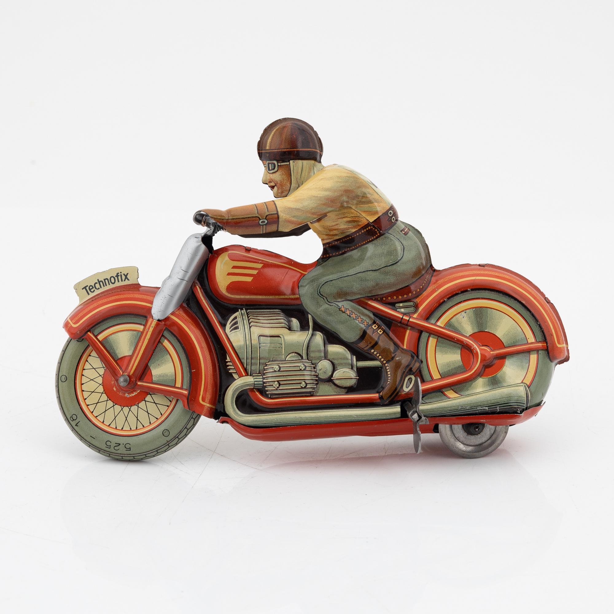 Technofix, a tin motorcycle, Germany ca 1950.