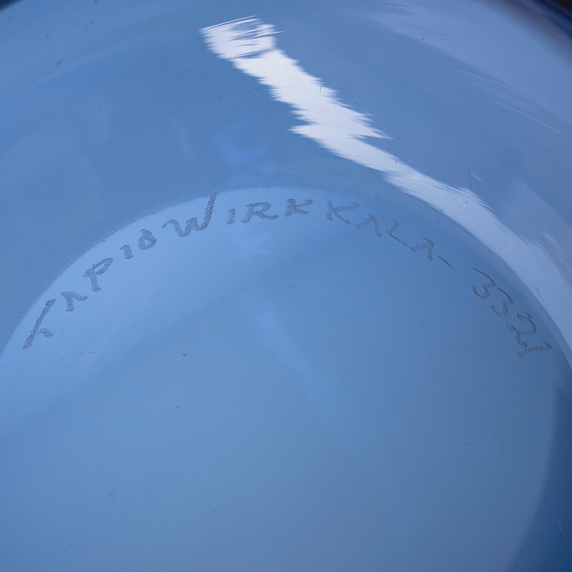 Tapio Wirkkala, konstglas, 3 st, signerade.