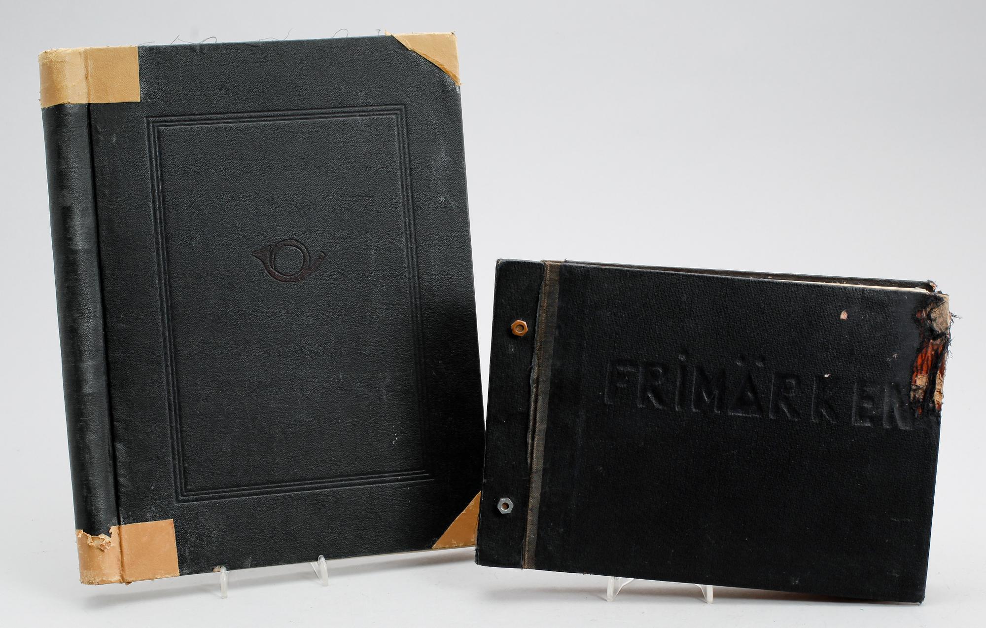FRIMÄRKSALBUM, 2 st.