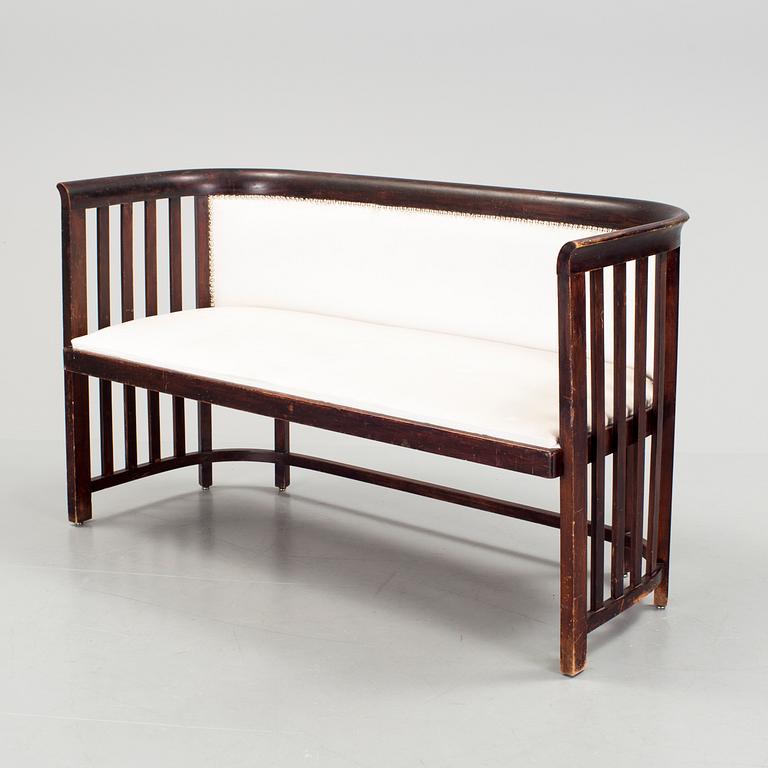 A Viennese Art Nouveau sofa probably by Josef Hoffmann, early 20th Century.