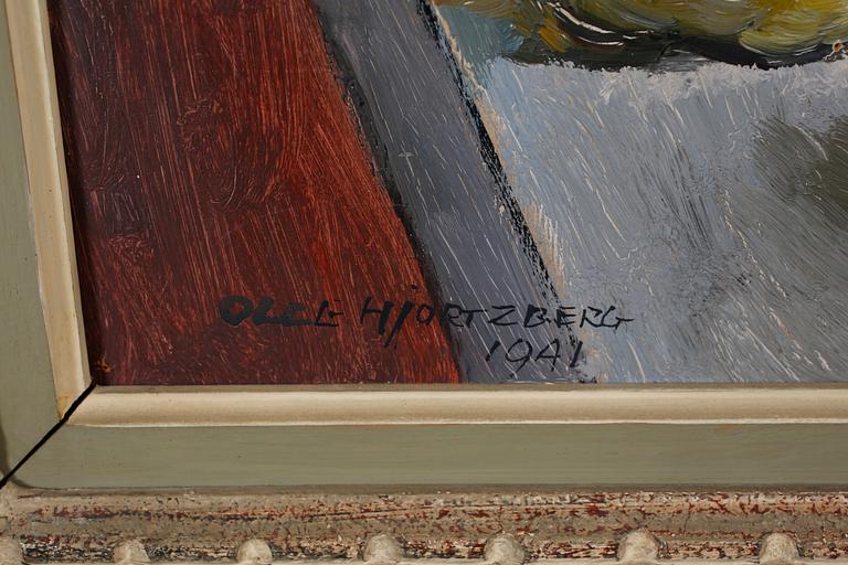OLLE HJORTZBERG, oil on canvas, signed and dated 1941.