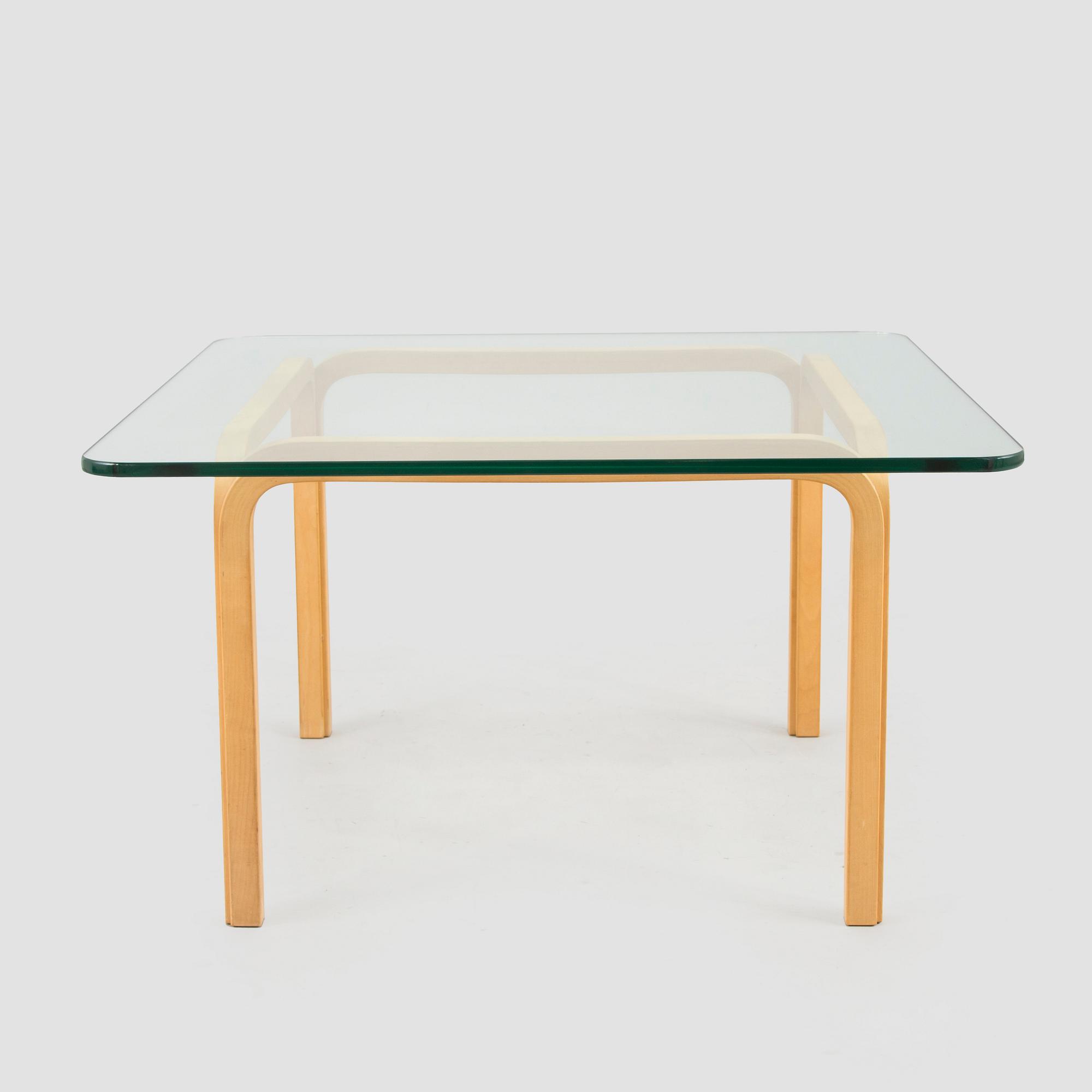 Alvar Aalto, a coffee table, model Y805A, Artek, late 20th century.