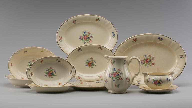 SERVIS, ca 72 delar, "Riviera" Rörstrand, flintgods, 1900-talets första hälft.