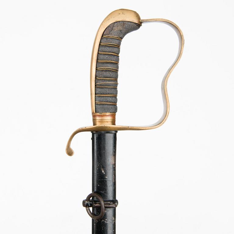 A Bavarian model 1855 infantry officer's sword.