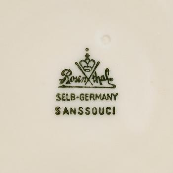 Matservis, 35 delar, porslin, "Sanssoucci", Rosenthal, Tyskland.