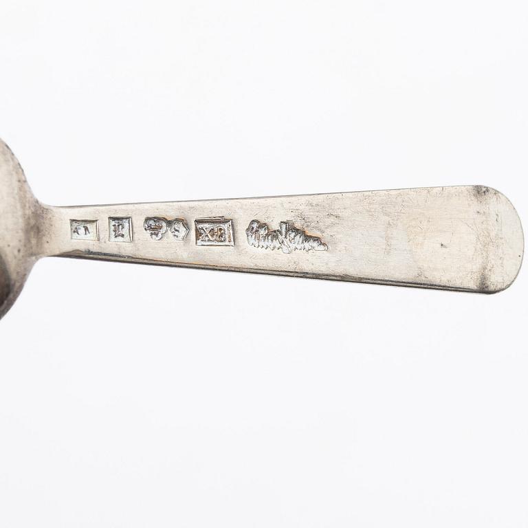 Wiwen Nilsson, Salt spoons, a pair, silver, Anders Nilsson, Lund 1948.