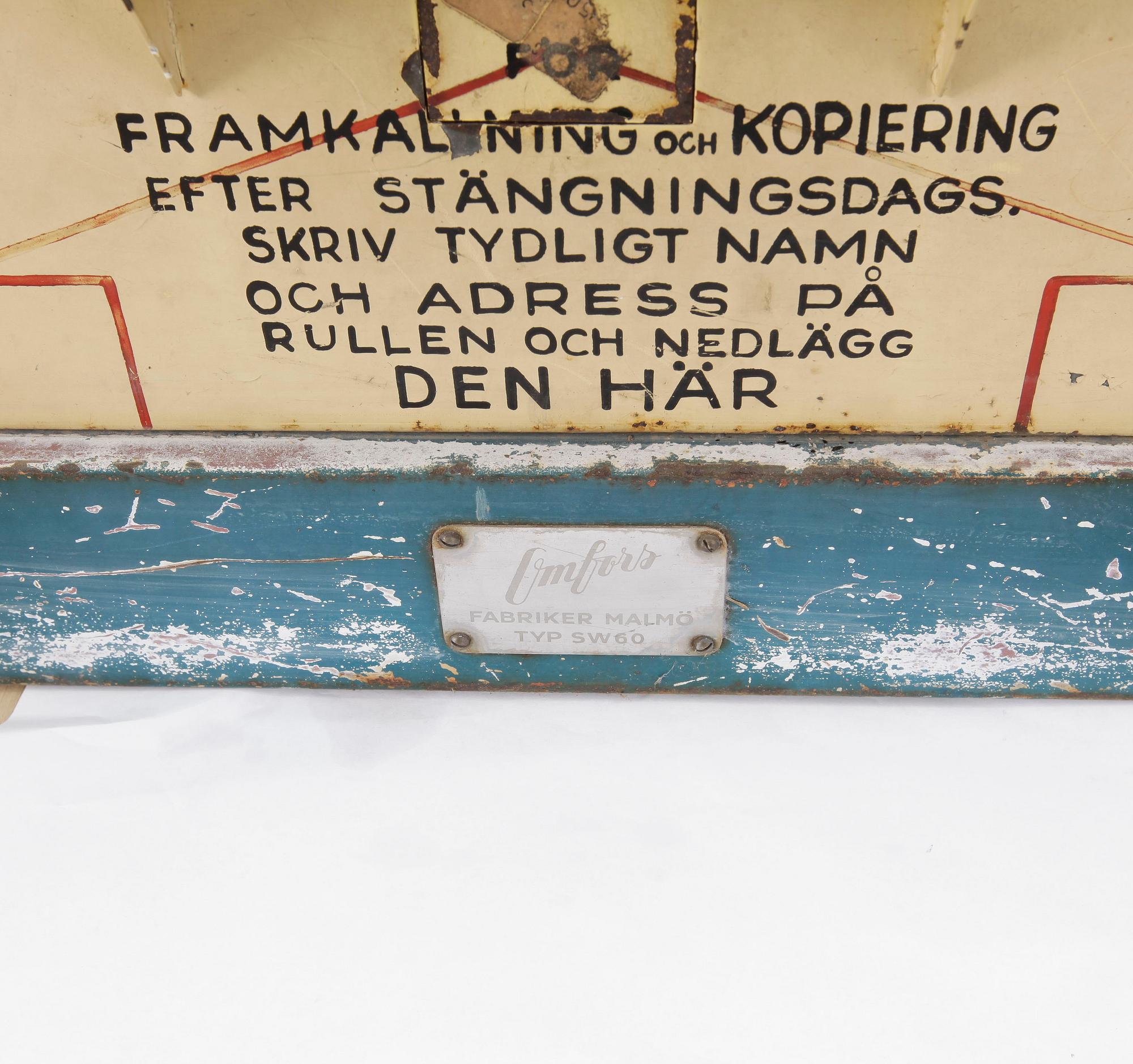 TOBAK FILM-AUTOMAT, bla märkt Emfors, 1900-tal.