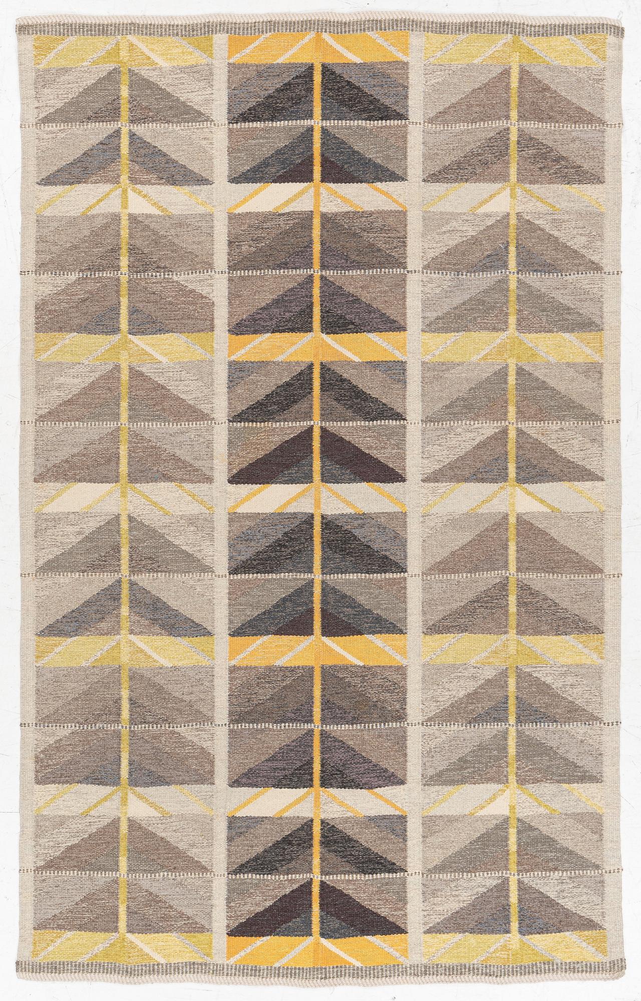 Ingrid Dessau, a rölakan,'Vinterträd' carpet, c. 245 x 150 cm.