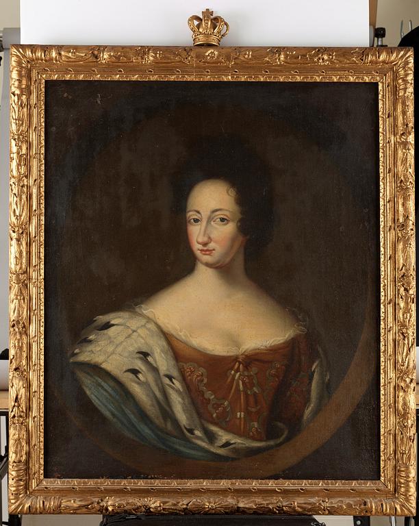 David Klöcker Ehrenstrahl Circle of, "Queen Ulrika Eleonora the elder (1656-1693)".