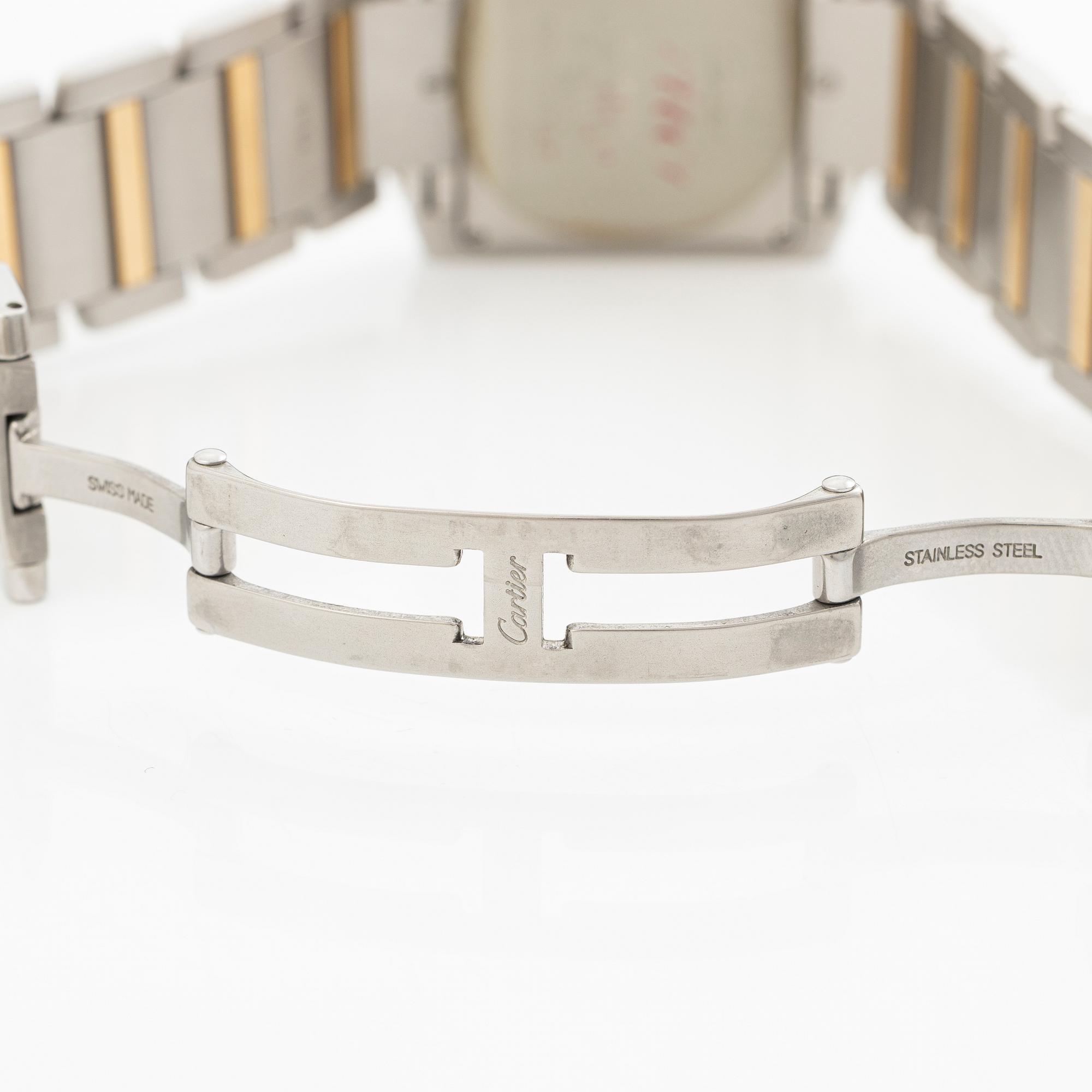 Cartier, Tank Française, armbandsur, 28 x 24 (32) mm.
