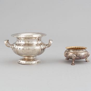 Six Russian silver pieces, mark of Wäkeva, Seipel and others, 18th/19th century.