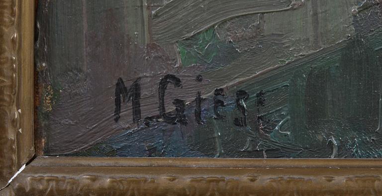 GIESE, MARIE ELISABETH, olja på duk, sign.